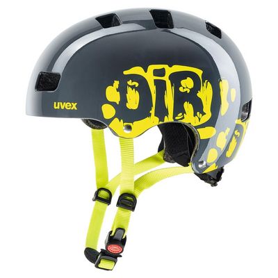 Uvex Kid 3, dirtbike grey/lime (55-58)