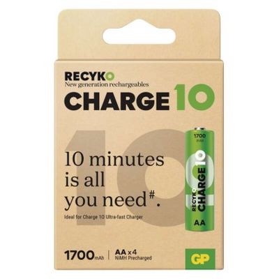 Nabíjecí baterie GP ReCyko Charge 10 AA (HR6) - 4Ks