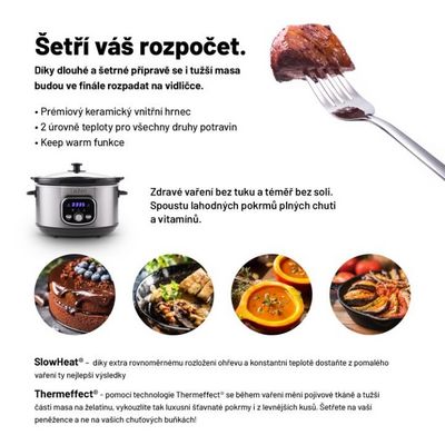 Lauben Slow Cooker 3500SB - hrnec na pomalé vaření