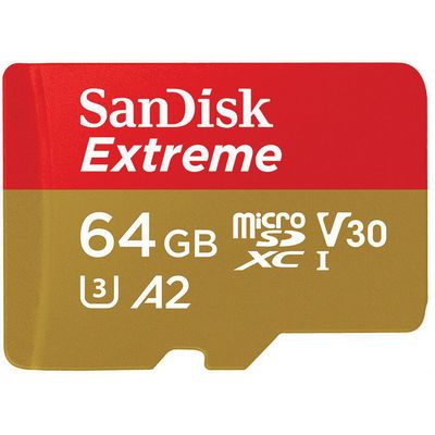 SanDisk Extreme microSDXC 64GB 170MB/s + adaptér