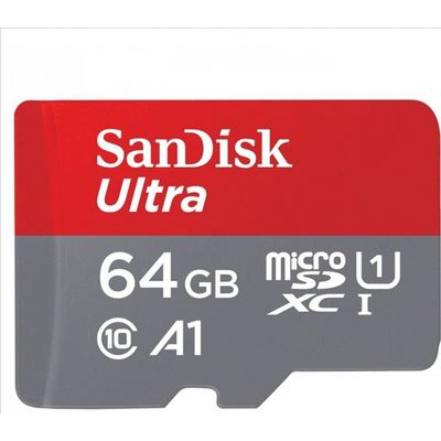 SanDisk Ultra microSDHC 64GB 140 MB/s UHS-I U1 Class 10 + Adaptér