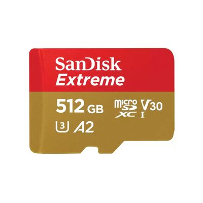 SanDisk Extreme microSDXC 512GB 190MB/s UHS-I U3 Class 10 + Adaptér