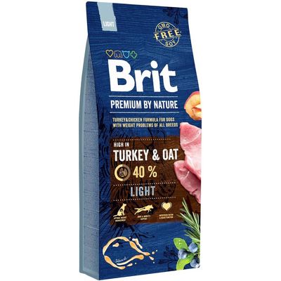 Brit Premium by Nature Light 15kg granule pro psy