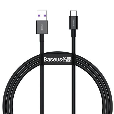 Baseus Superior Series rychlonabíjecí kabel USB/USB-C 66W 1m černá