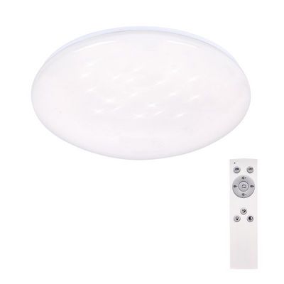 Solight LED stropní světlo Star, kulaté, 24W, 2400lm, dálkové ovládání, 37cm