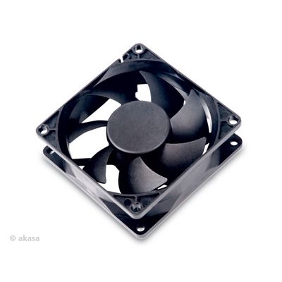 AKASA ventilátor DFS802512L 8cm, černý