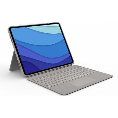 Logitech Combo Touch pro iPad Pro 12,9 (5. gen), písková - CZ