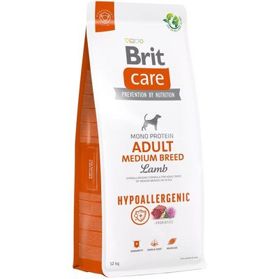 Brit Care Dog Hypoallergenic Adult Medium Breed, 12kg granule pro psy