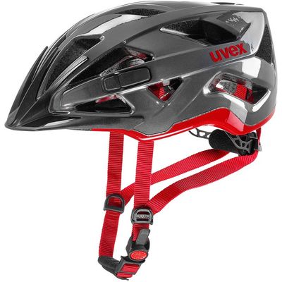 UVEX cyklistická helma Active antracite red (52-57cm)