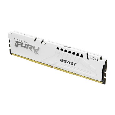 Kingston Fury Beast White DIMM DDR5 16GB 5200MHz, AMD EXPO, bílá