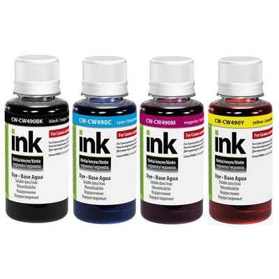 ColorWay alternativní inkoustová náplň pro CANON / GI-490/ G1400/ G2400/ G3400/ 4x 100ml Multipack