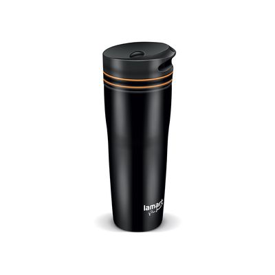 Lamart LT4051 Termohrnek MANQ, 360 ml, černá-oranžová