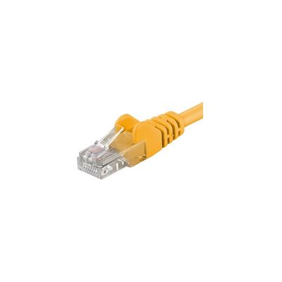 PremiumCord Patch kabel UTP CAT6 10m žlutý