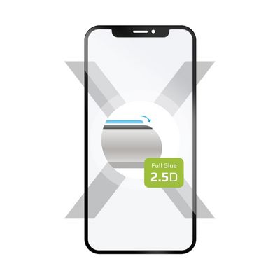 Ochranné tvrzené sklo FIXED Full-Cover pro Motorola Moto G72, lepení přes celý displej, černé