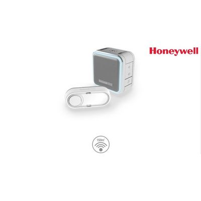 Honeywell Home DC515SG bezdrátový zvonek Series 5, 150 m, 6 melodií, přenosná základna šedá, tlačítko s jmenovkou