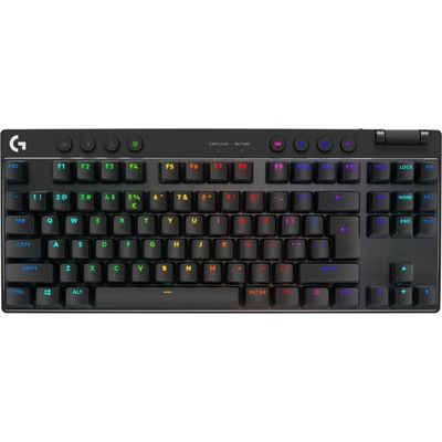 Logitech G PRO X TKL LIGHTSPEED Gaming Keyboard - BLACK - US INTL - 2.4GHZ/BT - TACTILE