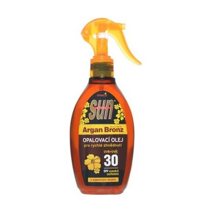 Sun Vital opalovací olej s BIO arganovým olejem SPF 30, 200ml