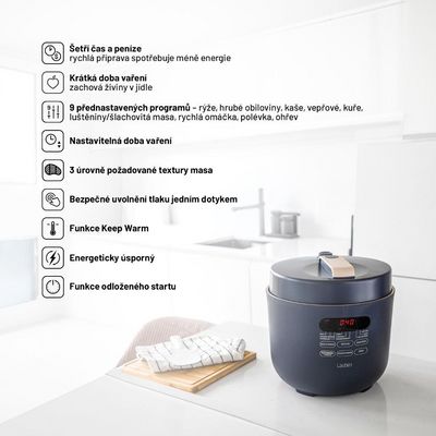 Lauben Electric Pressure Cooker 5000AT - tlakový hrnec