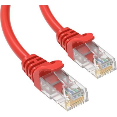 Conexpro patch kabel UTP, CAT5e, 0.5m, červený