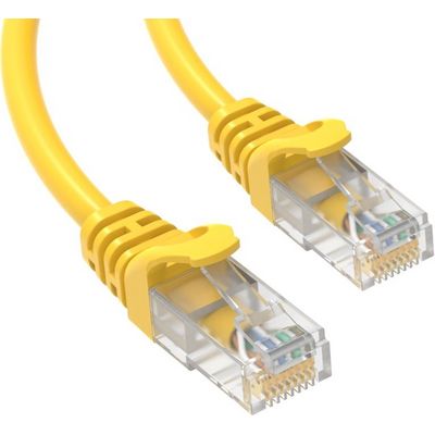 Conexpro patch kabel UTP, CAT5e, 0.5m, žlutý