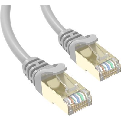 Conexpro slim patch kabel STP, CAT6A, 1m, šedý