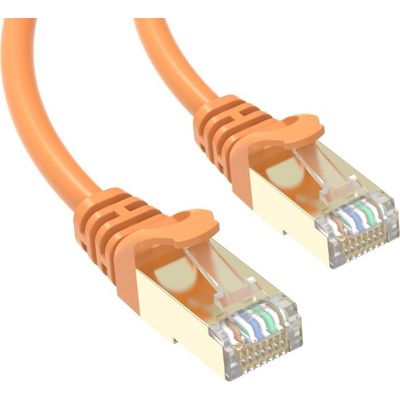 Conexpro slim patch kabel STP, CAT6A, 2m, oranžový