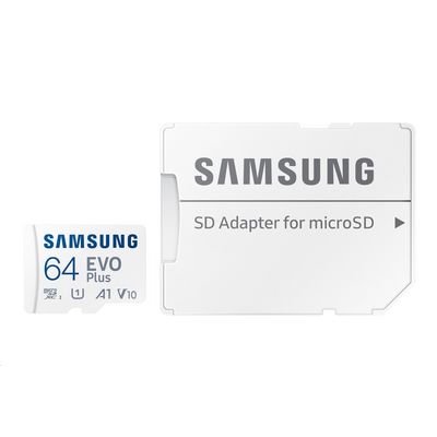 Samsung microSDXC 64GB EVO Plus + SD adaptér