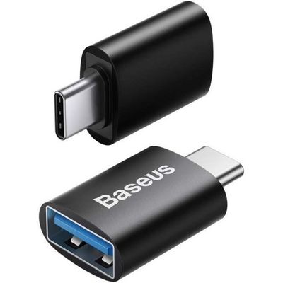 Adaptér Baseus z USB-A na USB-C černý