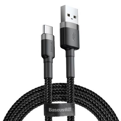 Baseus Cafule kabel USB-C 3A 0,5 m (šedo-černý)