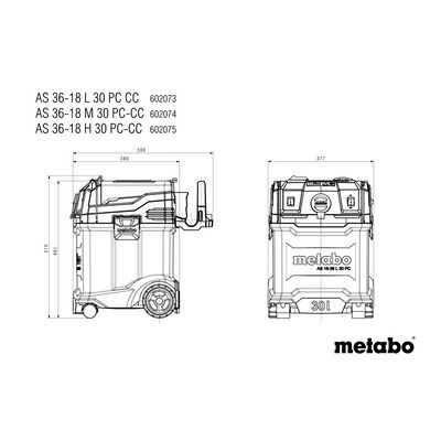 Metabo AS 36-18 H 30 PC-CC (602075850)