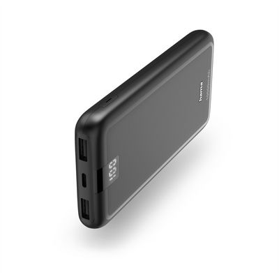 Hama Performance 10, powerbanka 10000 mAh, 3 A, výstup: 1x USB-C, 2x USB-A, LED displej