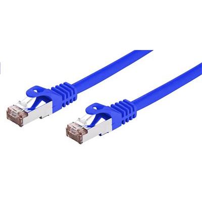 Kabel C-TECH patch cord Cat6, FTP, modrý, 1m