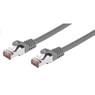 Kabel C-TECH patch cord Cat6, FTP, šedý, 3m