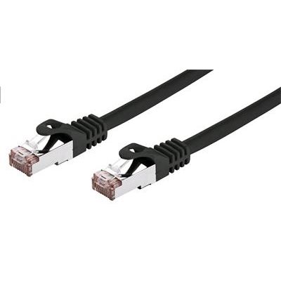 Kabel C-TECH patch cord Cat6, FTP, černý, 0,5m