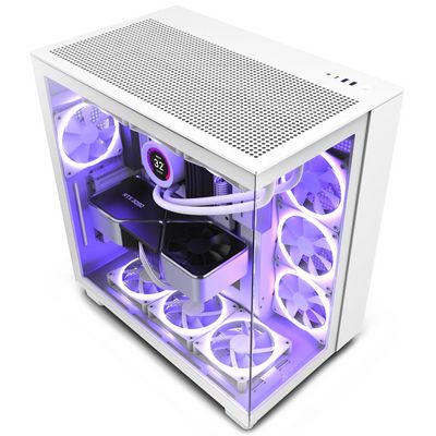 NZXT H9 Flow, bílá