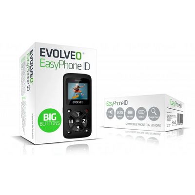 EVOLVEO EasyPhone ID černý