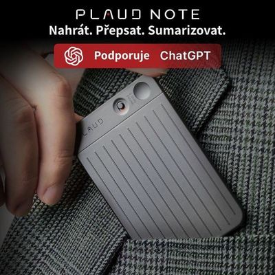 PLAUD NOTE Black - AI záznamník