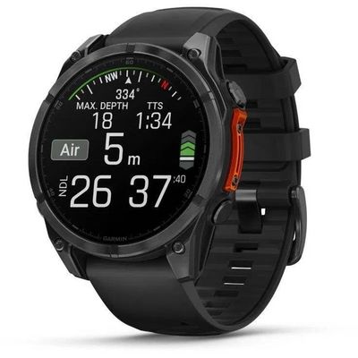 Garmin fenix® 8 – 47 mm, AMOLED, SIate Grey, silikonový řemínek