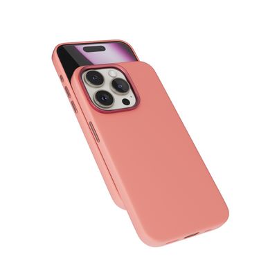 Epico Mag+ Silicone Case Pro iPhone 16 Pro - broskvově růžová