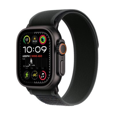 Apple Watch Ultra 2 GPS + Cellular 49mm Black Titanium Case with Black Trail Loop - M/L (MX4V3CS/A)