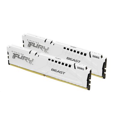 Kingston Fury Beast White DIMM DDR5 32GB 6000MHz, AMD EXPO, bílá (Kit 2x 16GB)