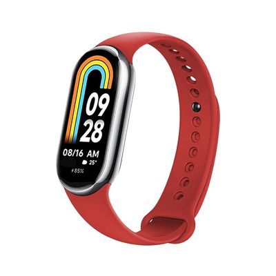 Silikonový řemínek FIXED Silicone Strap pro Xiaomi Mi Band 8/Smart Band 9, červený