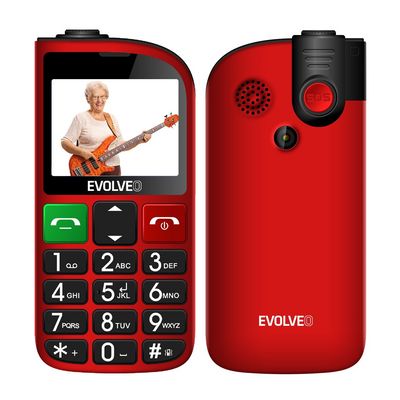 EVOLVEO EasyPhone FL, červený