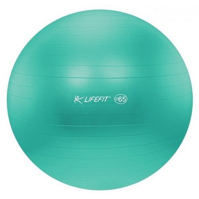 LifeFit Anti-Burst 65 cm, tyrkysový gymnastický míč