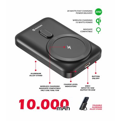 SWISSTEN powerbank PD 20W 10000 mAh (kompatibilní s MagSafe)