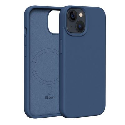 Silikonové TPU pouzdro Etteri Mag pro iPhone 14 tmavě modré