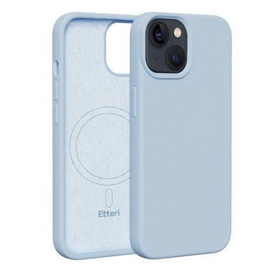 Silikonové TPU pouzdro Etteri Mag pro iPhone 14 světle modré