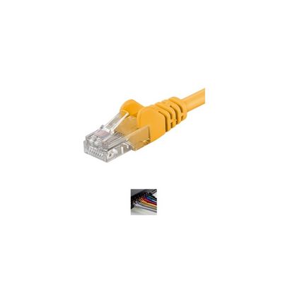 Patch kabel UTP RJ45-RJ45 CAT6 7m žlutá