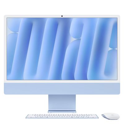 Apple iMac 24 M4 chip 8core CPU/8core GPU,16GB,256GB SSD,Blue - rozbalené / použité