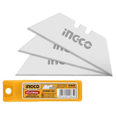 Ingco HUKB61001 Čepel náhradní 61x19mm sada 10ks